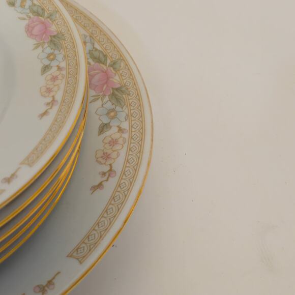 Vintage  Dinner Plate Symphony by Fairfield 1 and Salad Plates-4 - Picture 4 of 6